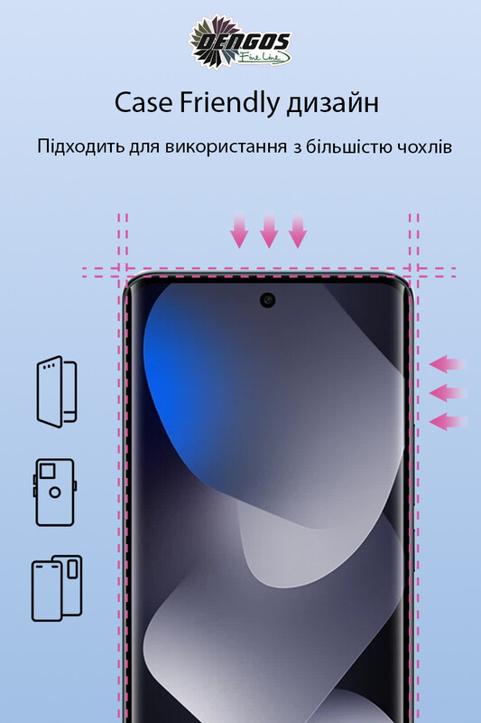 Захисне скло Dengos для Xiaomi Redmi Note 15 5G Black Full Glue (TGFG-426)
