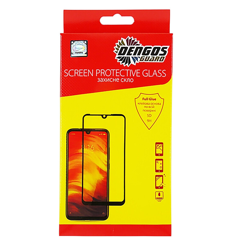 Защитное стекло Dengos для Samsung Galaxy A57 SM-A576 Black Full Glue (TGFG-434)