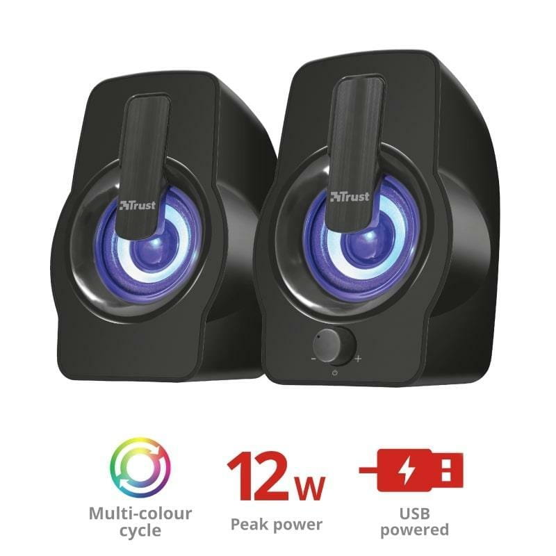 Акустична система Trust 2.0 Gemi RGB Black (22948)