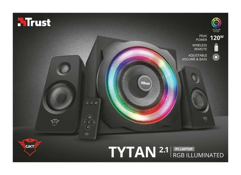 Акустична система Trust 2.1 GXT 629 Tytan RGB Illuminated Black (22944)