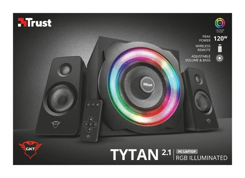 Акустическая система Trust 2.1 GXT 629 Tytan RGB Illuminated Black (22944)