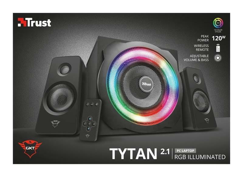Акустическая система Trust 2.1 GXT 629 Tytan RGB Illuminated Black (22944)