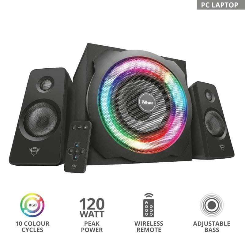 Акустическая система Trust 2.1 GXT 629 Tytan RGB Illuminated Black (22944)