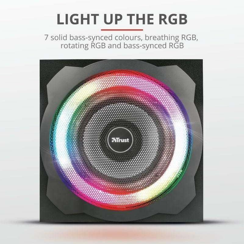 Акустическая система Trust 2.1 GXT 629 Tytan RGB Illuminated Black (22944)