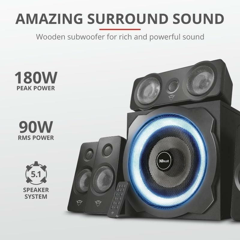 Акустична система Trust 5.1 GXT 658 Tytan Surround Speaker System Black (21738)