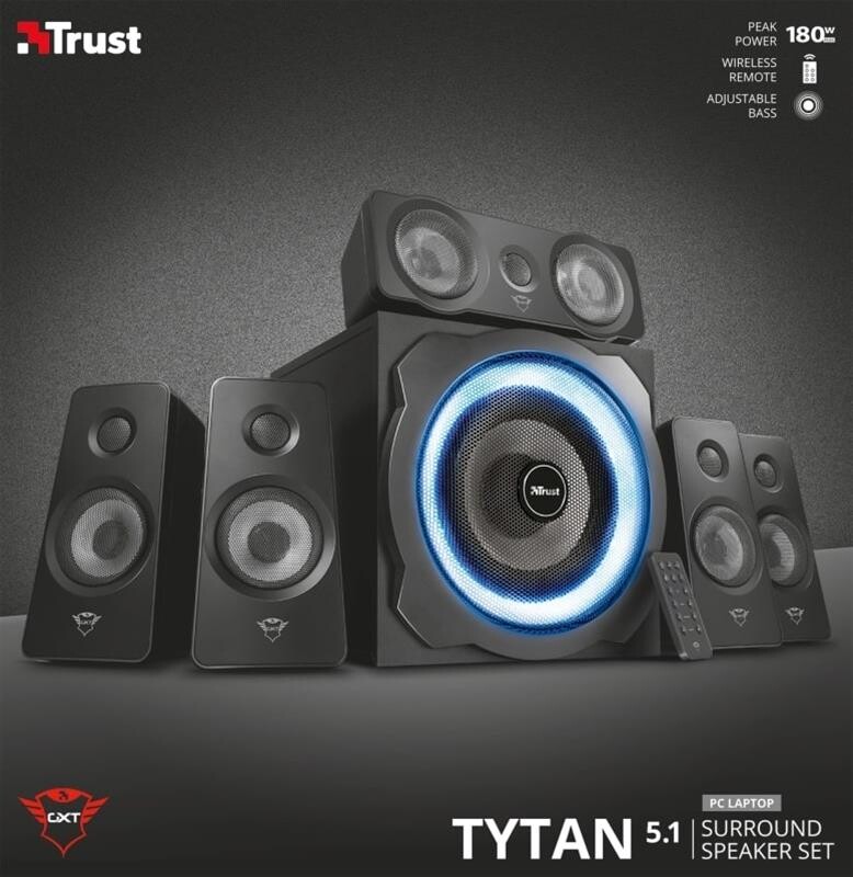 Акустическая система Trust 5.1 GXT 658 Tytan Surround Speaker System Black (21738)