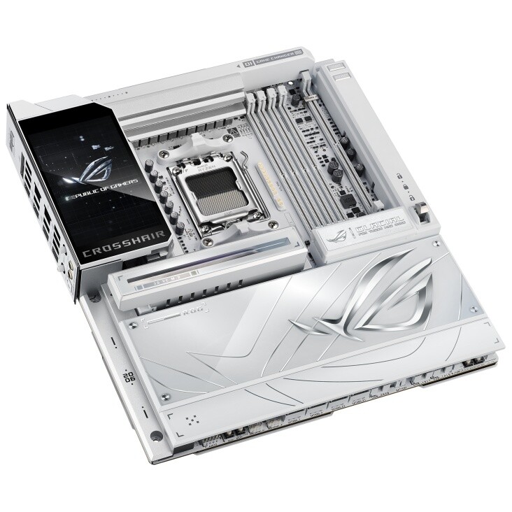 Материнська плата Asus ROG X870E Crosshair Glacial WiFi Socket AM5