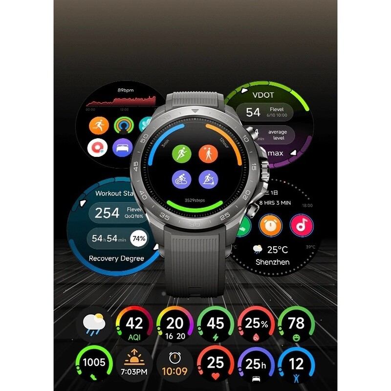 Смарт-годинник Mibro GS Explorer S Titanium Silicone