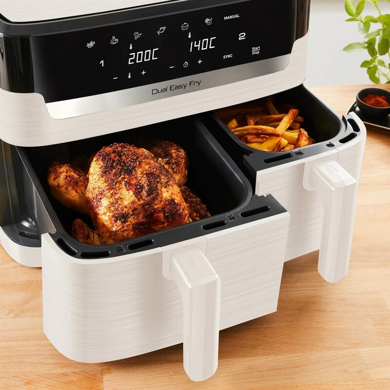 Мультипечь Tefal Dual Easy Fry EY901AE0