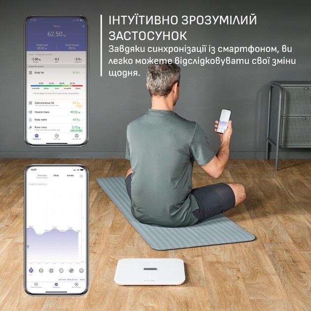 Весы напольные Tefal GoodVibes Sport BM9740F0