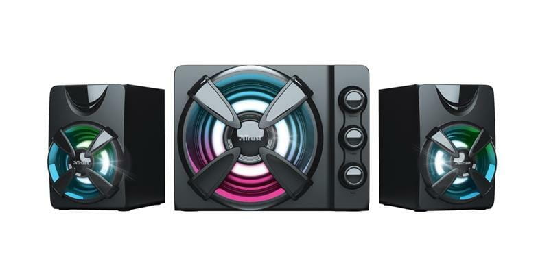 Акустическая система Trust 2.1 Ziva RGB Black (23644)