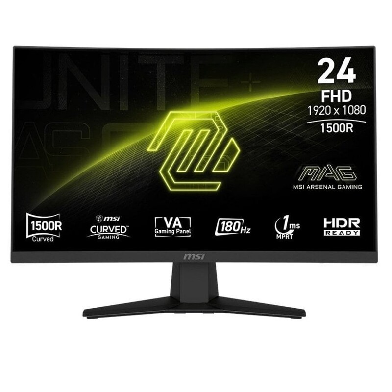 Монитор MSI 23.6" MAG 242C VA Black Curved 180Hz