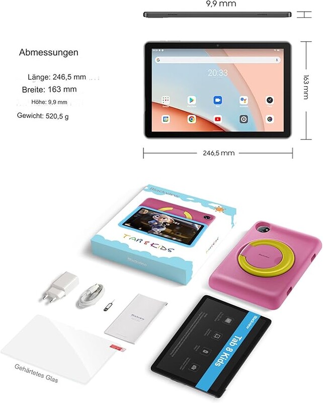 Планшет Blackview Tab 8 Kids 4/128GB Pudding Pink (6931548313038)