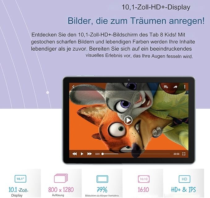 Планшет Blackview Tab 8 Kids 4/128GB Pudding Pink (6931548313038)