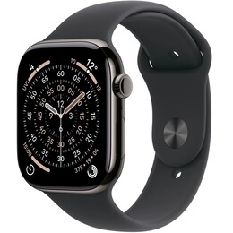 Смарт-годинник Apple Watch Series 11 GPS + Cellular 46mm Slate Titanium Case with Black Sport Band - M/L (MFD24RK/A)