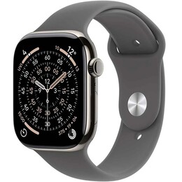 Смарт-часы Apple Watch Series 11 GPS + Cellular 42mm Natural Titanium Case with Stone Grey Sport Band - S/M (MF8M4RK/A)
