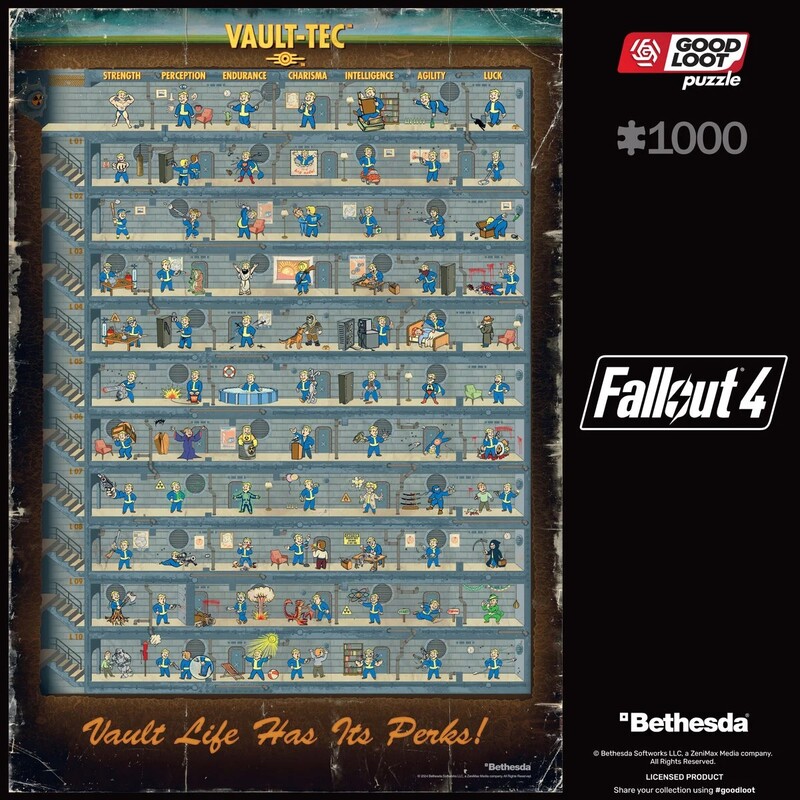 Пазл GoodLoot Fallout 4 Perk Poster Puzzles (5908305247937)