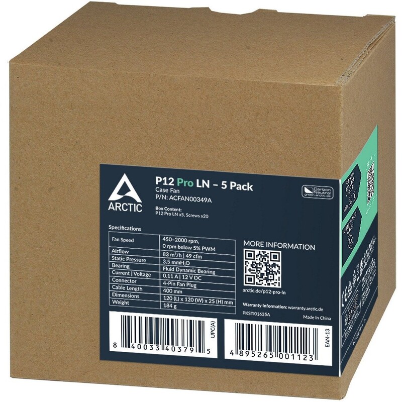 Вентилятор Arctic P12 Pro LN - 5 Pack (ACFAN00349A)