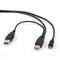 Фото - Кабель Cablexpert (CCP-USB22-AM5P-3) 2хUSB 2.0 - mini USB, 0.9м | click.ua