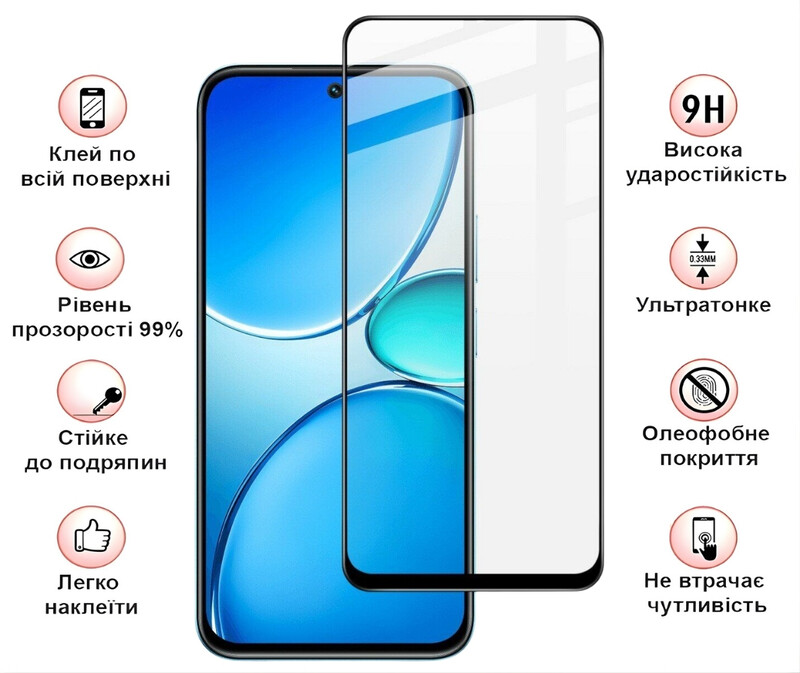 Захисне скло BeCover для Realme C85 5G Black (715139)