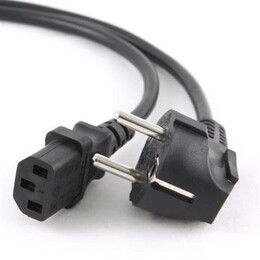 Кабель силовий Cablexpert (PC-186-1M) CEE7/17-C13, чорний, 1 м