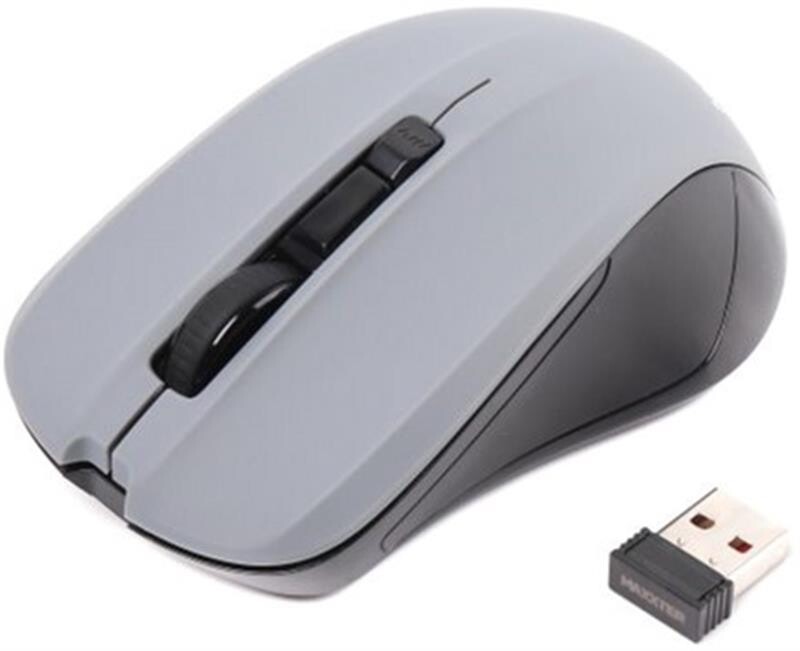 Мышь беспроводная Maxxter Mr-337-Gr Grey USB
