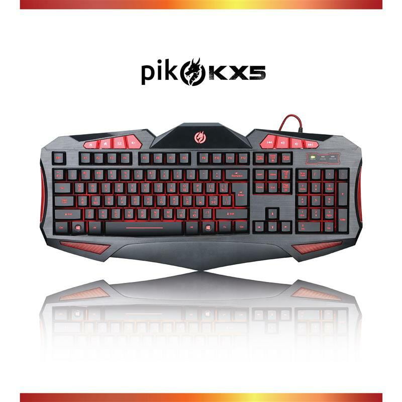 Клавиатура Piko KX5 Ukr Black (1283126489600)