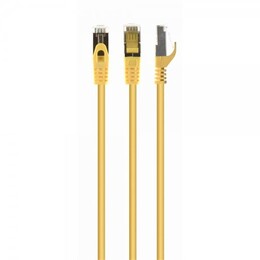 Патч-корд S/FTP Cablexpert (PP6A-LSZHCU-Y-30M) cat.6a, литий, 50u "штекер із засувкою, 30м, жовтий