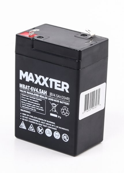 Акумуляторна батарея Maxxter 6V 4.5 AH (MBAT-6V4.5AH) AGM