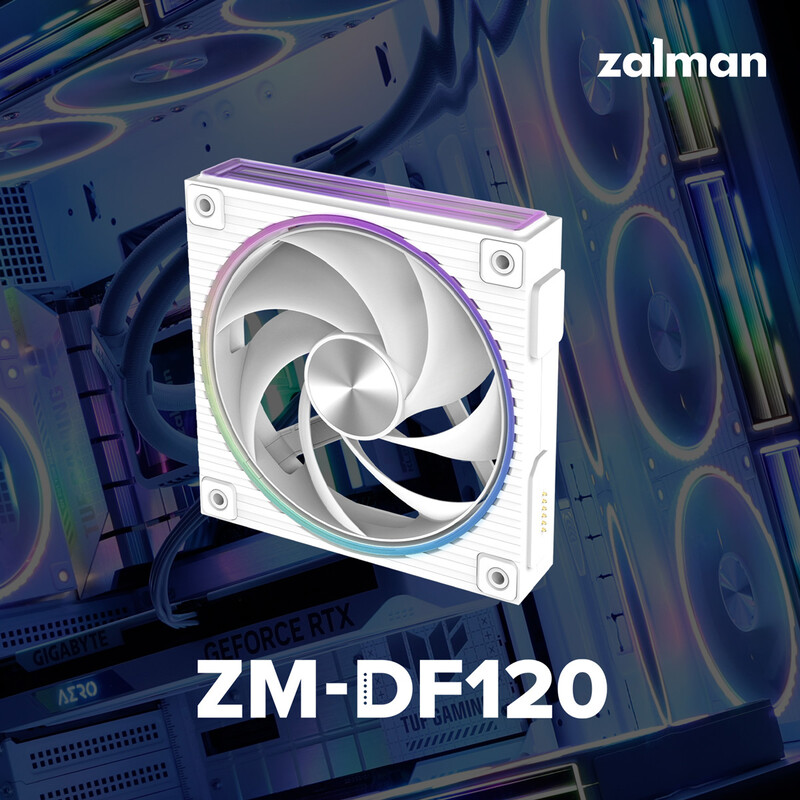 Вентилятор Zalman ZM-DF120 White
