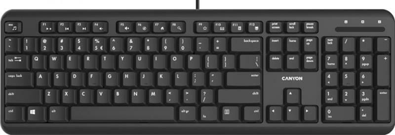 Клавиатура Canyon CNS-HKB02-RU Black USB