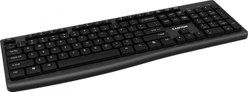 Клавіатура бездротова Canyon CNS-HKBW05-RU Black