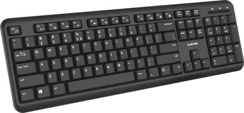 Клавіатура бездротова Canyon CNS-HKBW02-RU Black USB
