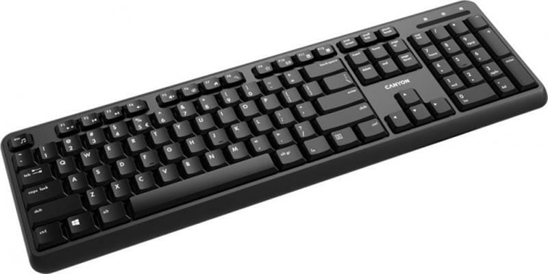 Клавіатура бездротова Canyon CNS-HKBW02-RU Black USB