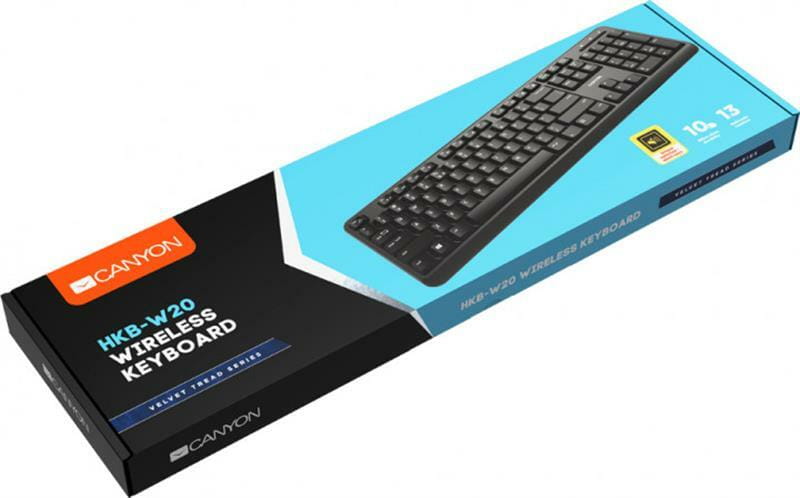 Клавіатура бездротова Canyon CNS-HKBW02-RU Black USB