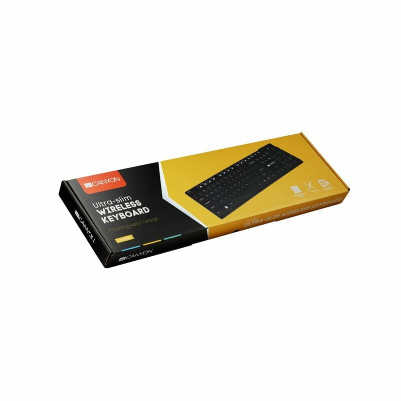 Клавіатура бездротова Canyon CNS-HKBW2-RU Black USB