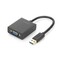 Фото - Адаптер Digitus USB 3.0-VGA (M/F), 0.15 м, Black (DA-70840) | click.ua