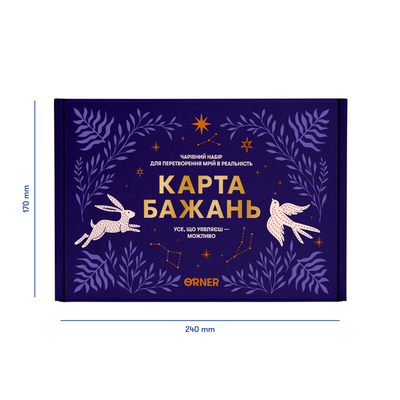 Набор для создания карты желаний Orner Все возможно (orner-3544)