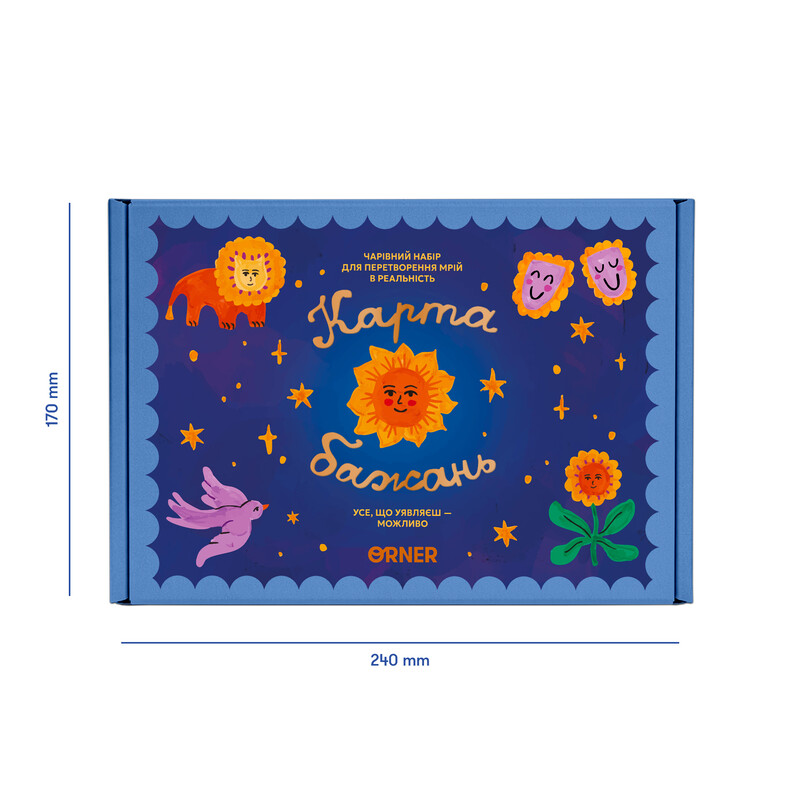 Набор для создания карты желаний Воплощай мечты в реальность (orner-3545)