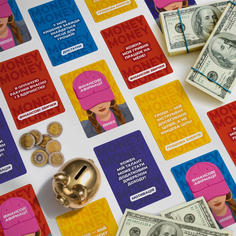 Карточки с аффирмациями Orner Деньги любят меня (orner-3633)
