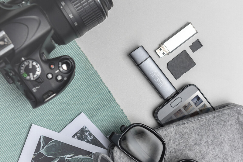 Картрідер Digitus 3-в-1 Silver (DA-70886)