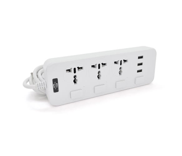 Мережевий фільтр Voltronic ТВ-Т14/19743 3 розетки, 3 USB, 2 м, White