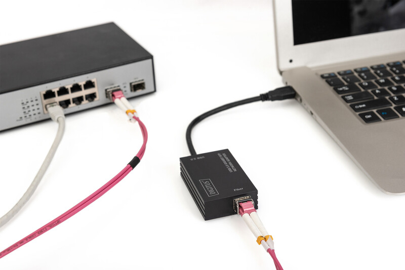 Мережевий адаптер Digitus USB-A SFP, USB 3.0 (DN-3026)