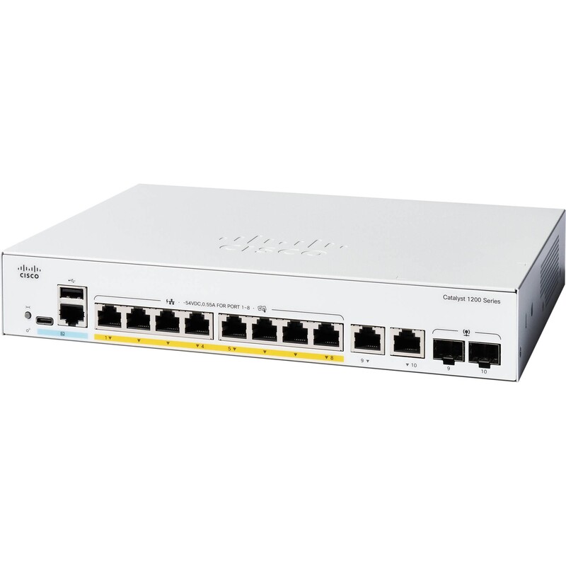 Комутатор Cisco Catalyst C1200-8P-E-2G