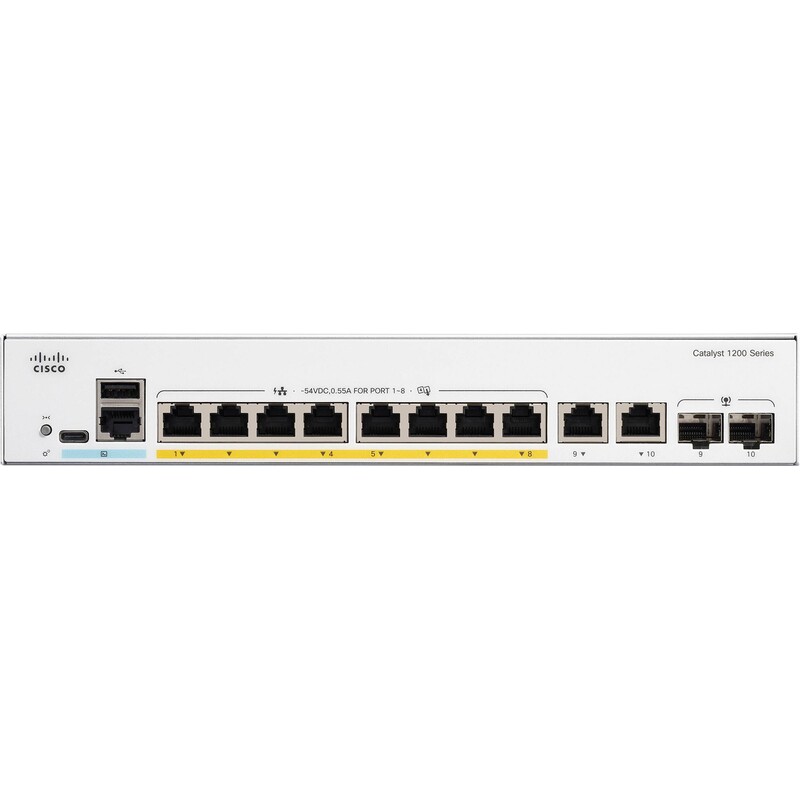 Комутатор Cisco Catalyst C1200-8P-E-2G