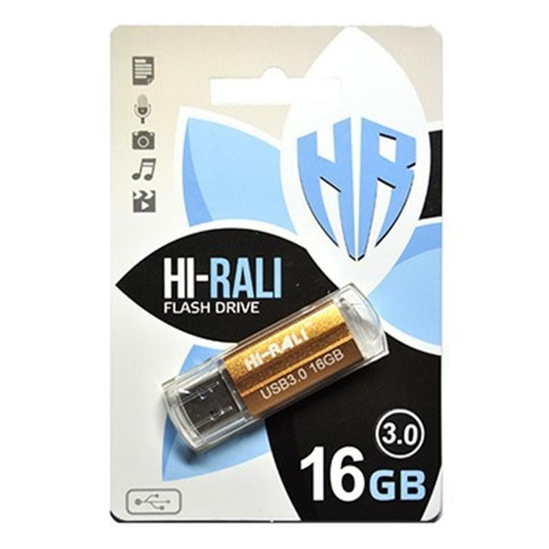 Флеш-накопитель USB3.0 16GB Hi-Rali Corsair Series Gold (HI-16GB3CORGD)