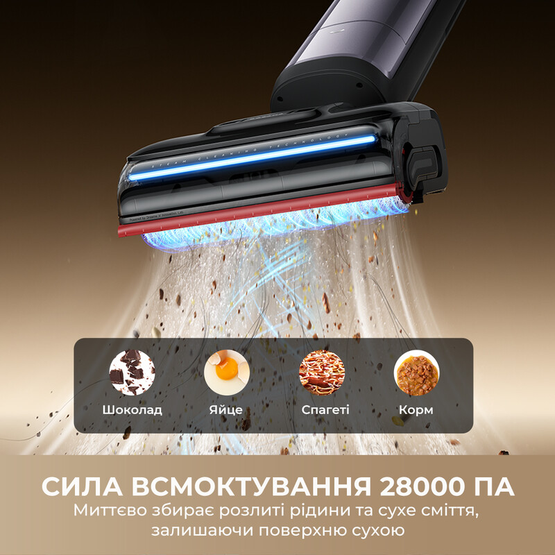 Аккумуляторный моющий пылесос Dreame H16 Pro Steam (HHR48F)