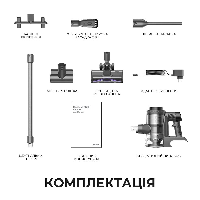 Акумуляторний пилосос Mova S7 (V2595E)