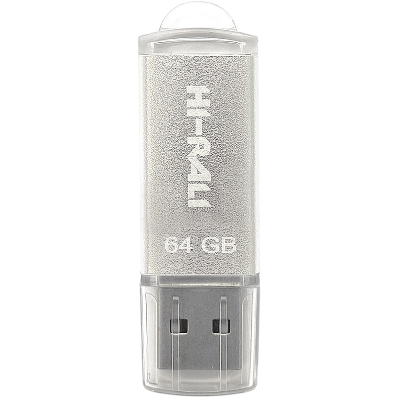 Флеш-накопитель USB 64GB Hi-Rali Rocket Series Silver (HI-64GBVCSL)