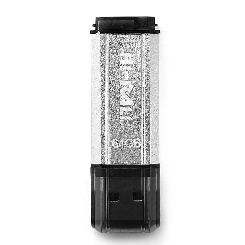 Флеш-накопитель USB 64GB Hi-Rali Stark Series Silver (HI-64GBSTSL)